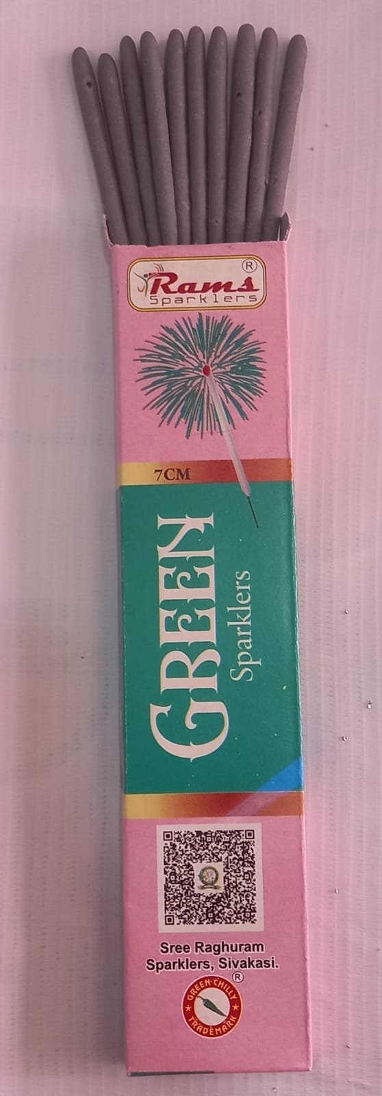 7cm Green Sparklers