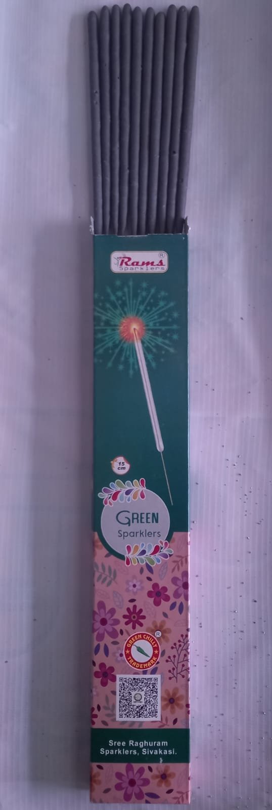 15cm Green Sparklers