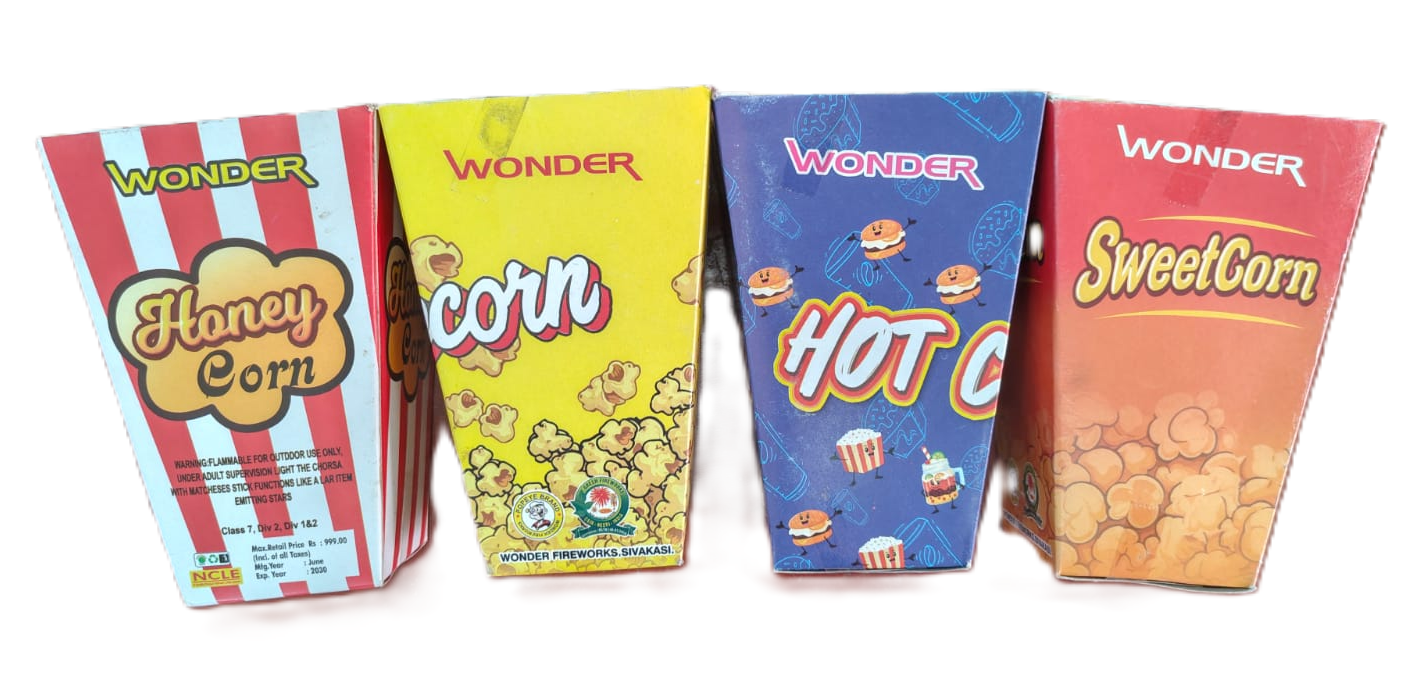 Popcorn,Sweetcorn,Honey,Hot (1Pcs)